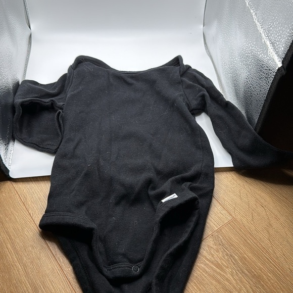 Bundle of 5 Gerber Baby Black Long Sleeve Onesies 3-6 Months - Picture 2 of 2